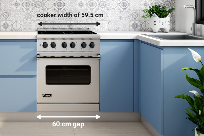 60 cm cooker in 60 cm gap