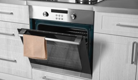 electric oven in kitchen