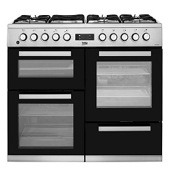 Beko KDVF100X 100cm Dual Fuel Range Cooker