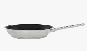 John Lewis and Partners Classic Stainless Steel Non-Stick Frying Pan