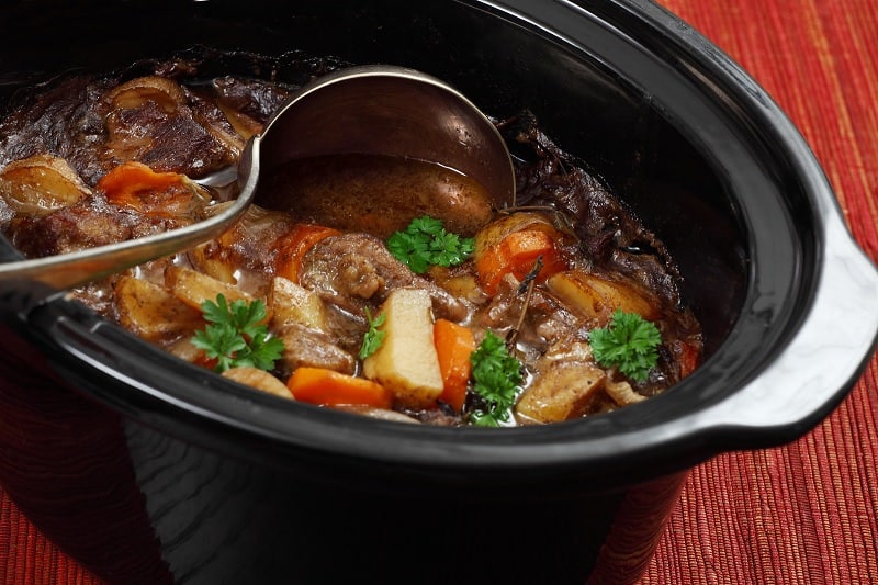 Stew in a slow cooker