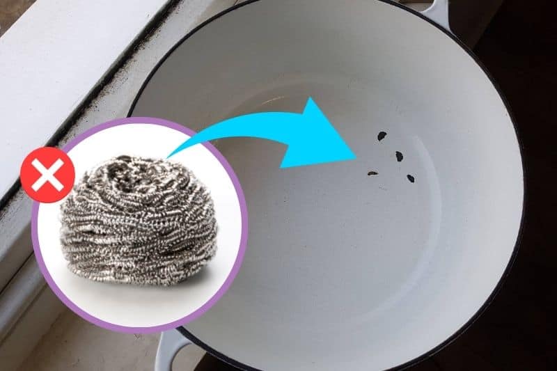 Steel Wool Damaging Le Creuset Cookware