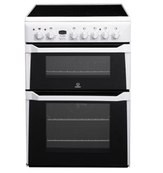Indesit ID60C2W 60cm Double Oven Electric Cooker