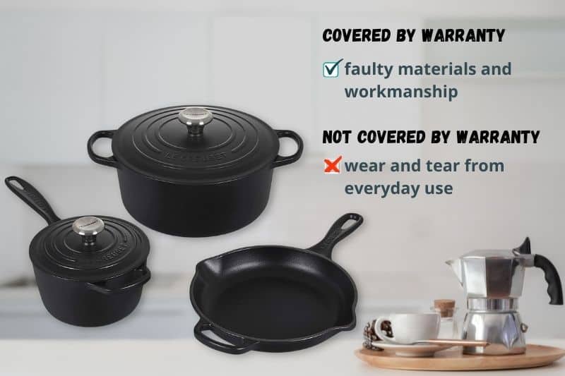 What the Le Creuset lifetime warranty covers