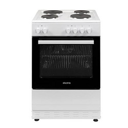 electriQ EQEC60W1 60cm Single Oven Electric Cooker with Sealed Plate Hob