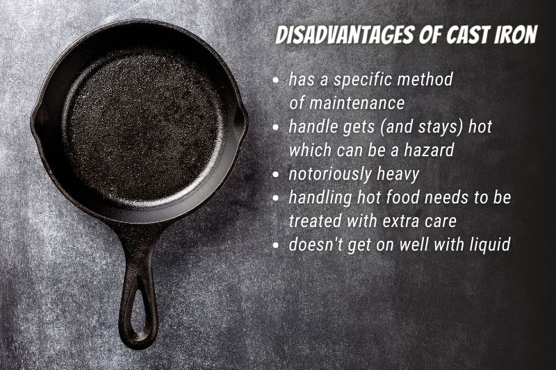 Cast Iron Disadvantages