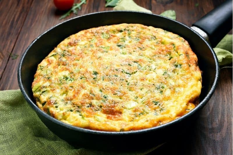 Omelette Cooking with a Frying Pan