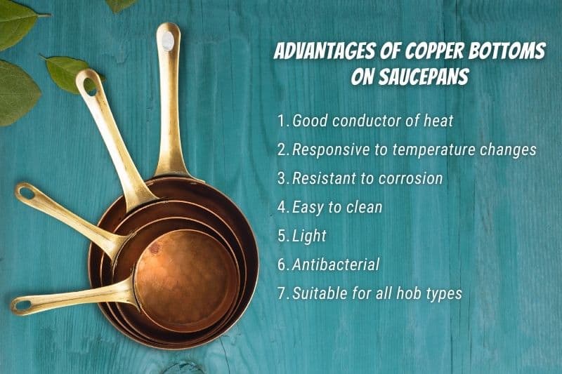 The Advantages of Copper Bottoms on Saucepans