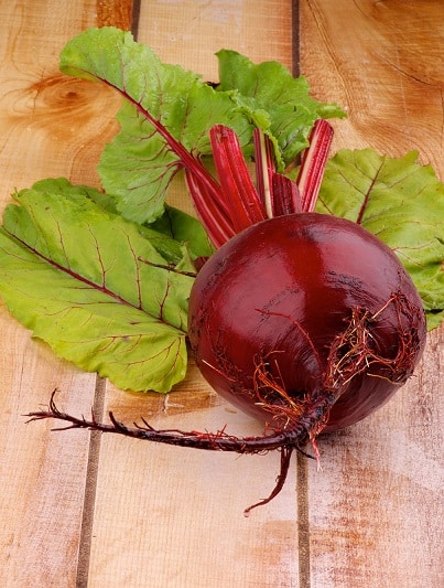 Beetroot on wooden table