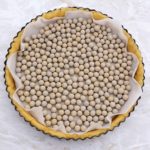 Ceramic baking beans in pie