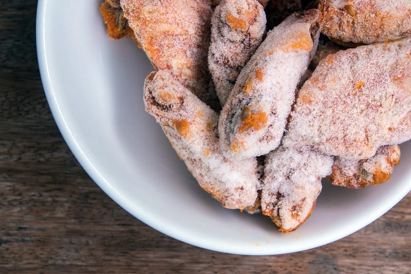 Frozen chicken wings