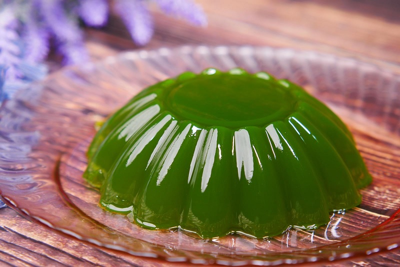 Jelly on plate