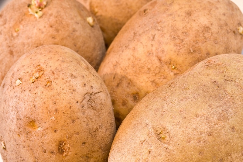 Potatoes close up