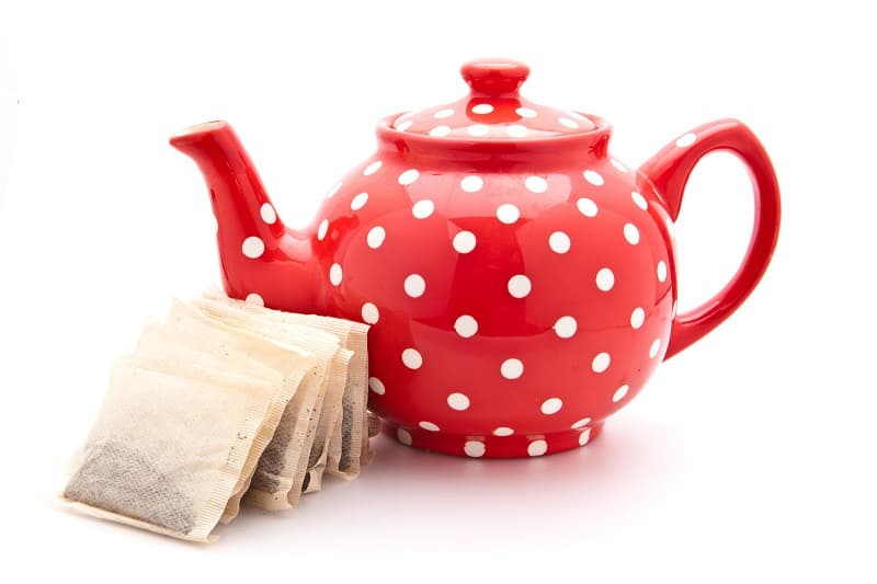Teabags and teapot