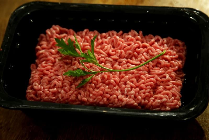 Beef mince in dish