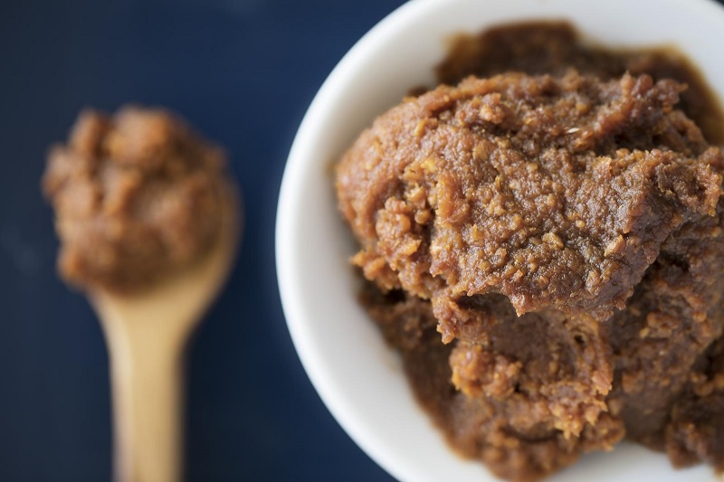 Miso paste in bowl