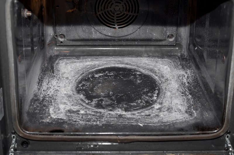 Oven after self cleaning