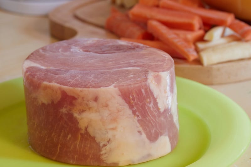 Uncooked gammon