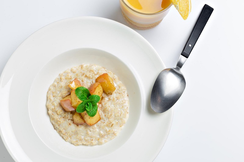 Porridge in bowl