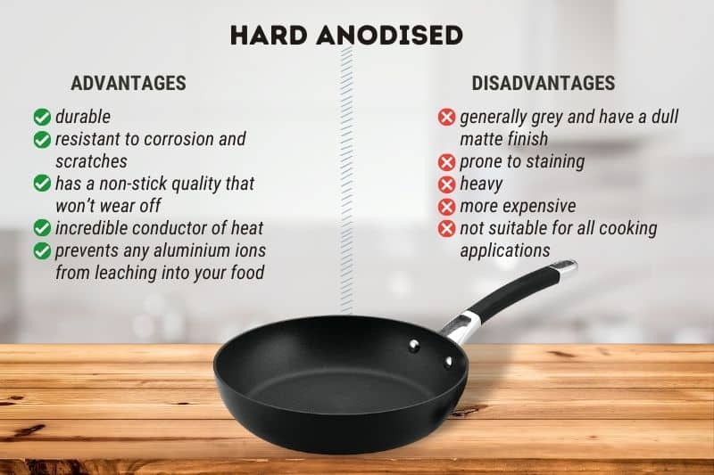 Pros and Cons of Hard Anodised Cookware