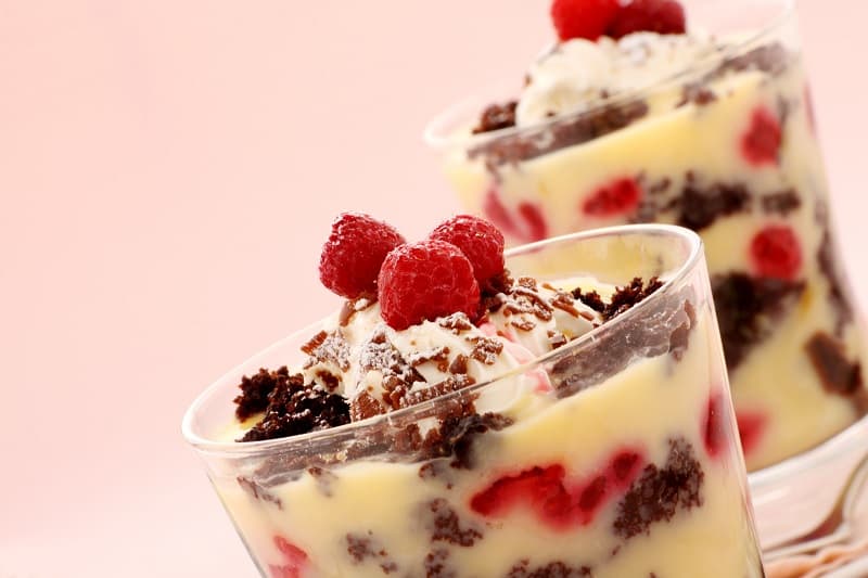 Raspberry trifle