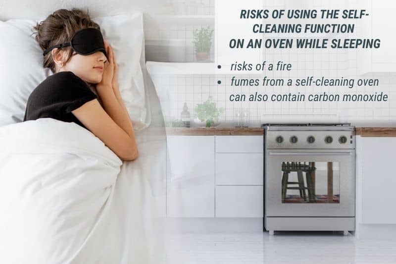 Risks of Using the Self-Cleaning Function on an Oven While Sleeping