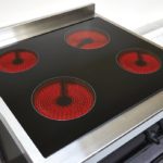Electric cooker with ceramic hob