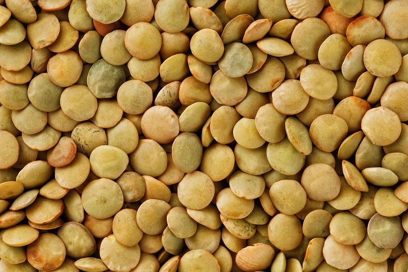 Uncooked lentils
