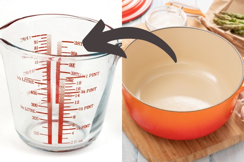 Calculating size of casserole dish