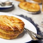 Small meat pie on plate