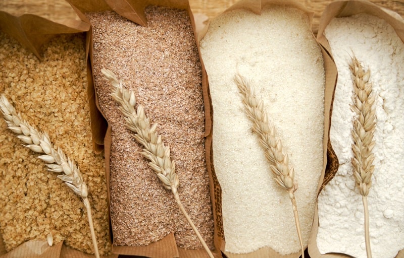 Different types of flour