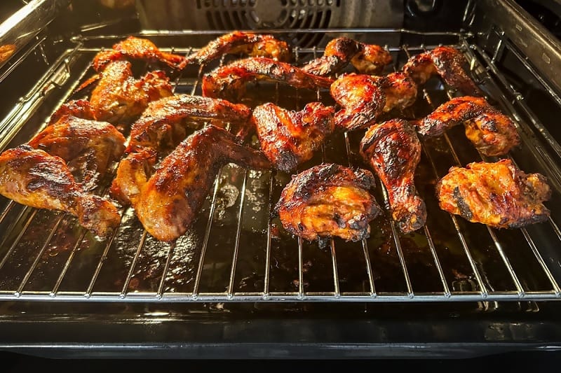 Grilling chicken in oven
