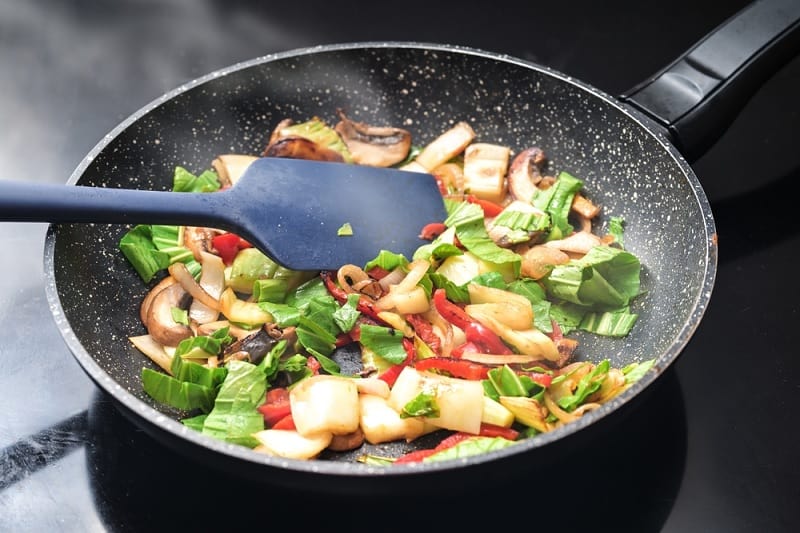 Stir fry in pan